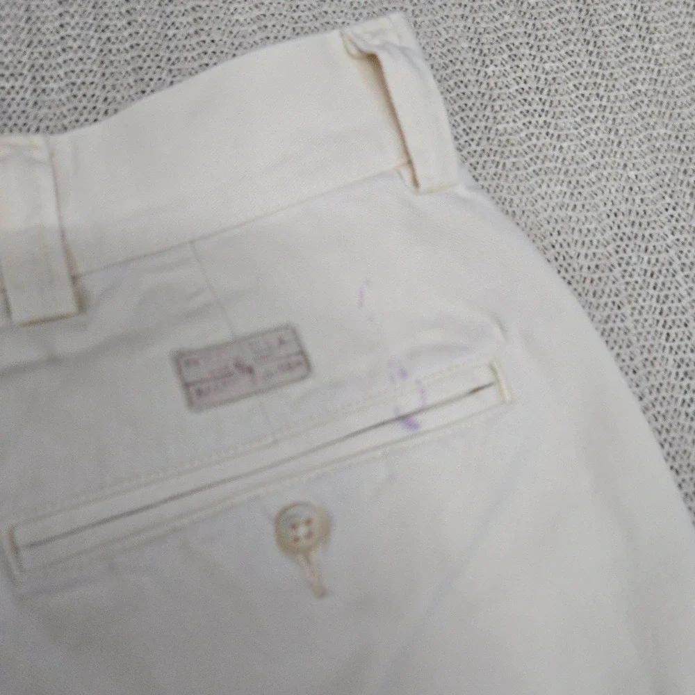 Polo Ralph Lauren Prospect Shorts Mens 36 Yellow Chino 9 Inseam Cotton Preppy